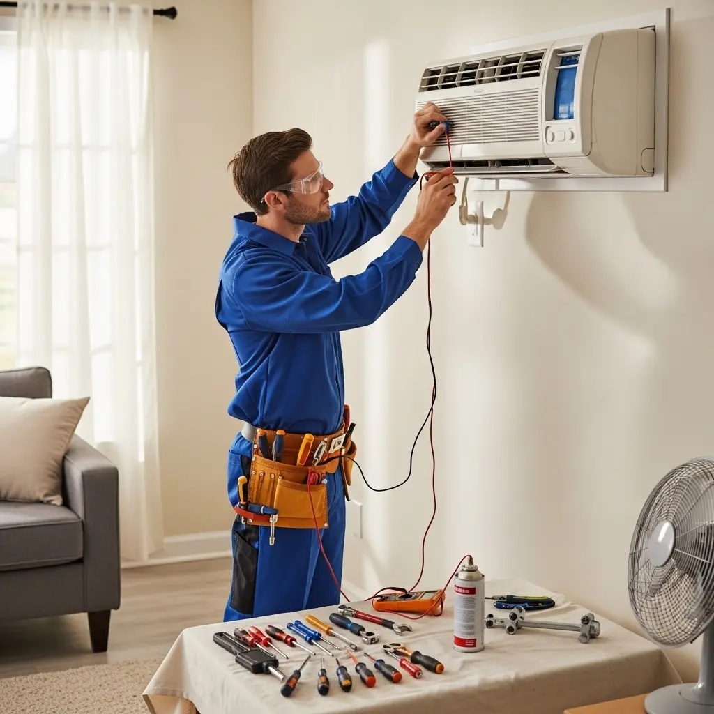 Etimesgut Ferroli Ferroli klima gaz dolumu ve bakım – Enerji verimliliği artırıldı. - Teknik servis örneği
